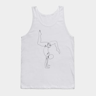 line art handstand shirt Tank Top